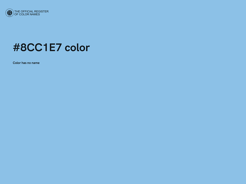 #8CC1E7 color image