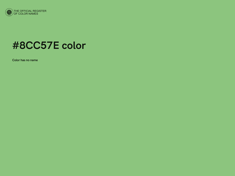 #8CC57E color image