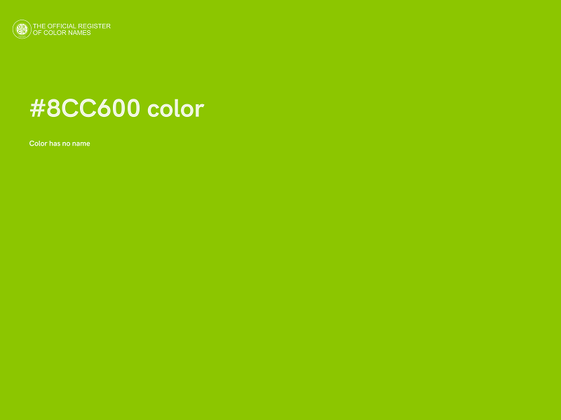 #8CC600 color image