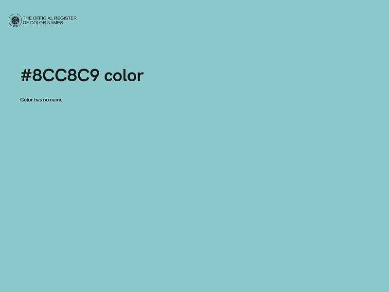 #8CC8C9 color image