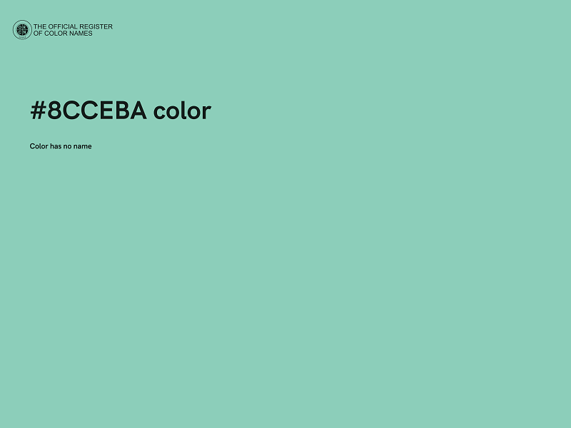 #8CCEBA color image