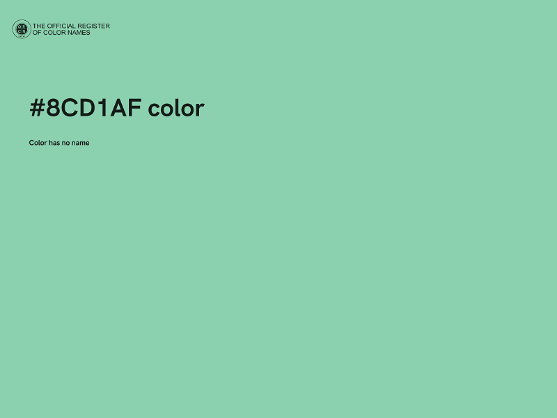 #8CD1AF color image