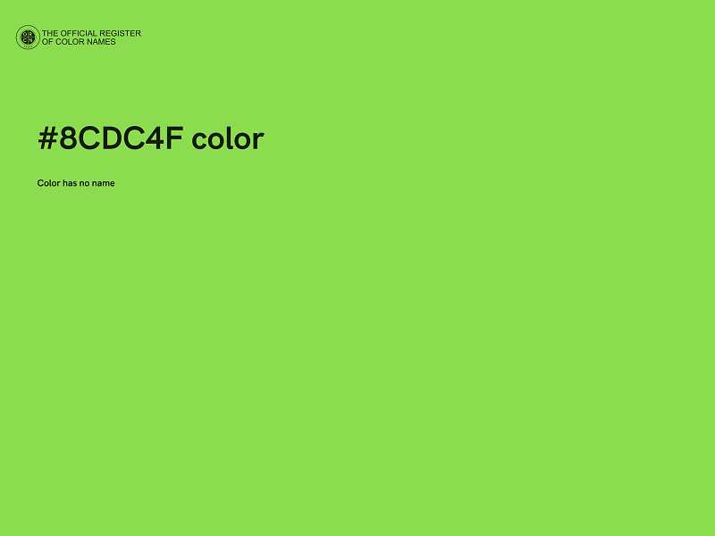 #8CDC4F color image