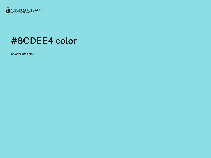 #8CDEE4 color image