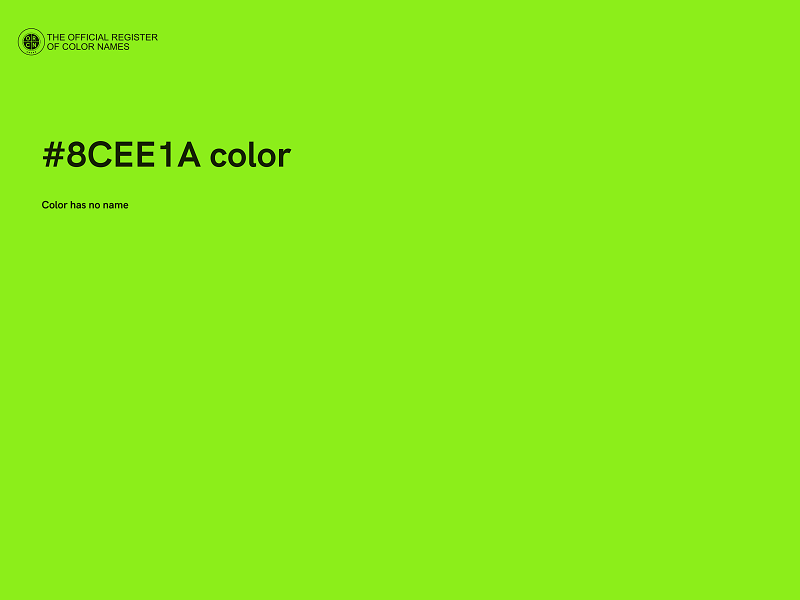 #8CEE1A color image