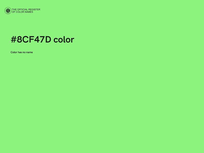 #8CF47D color image