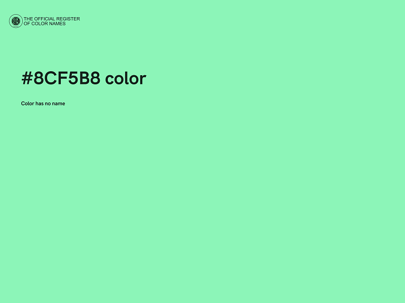 #8CF5B8 color image