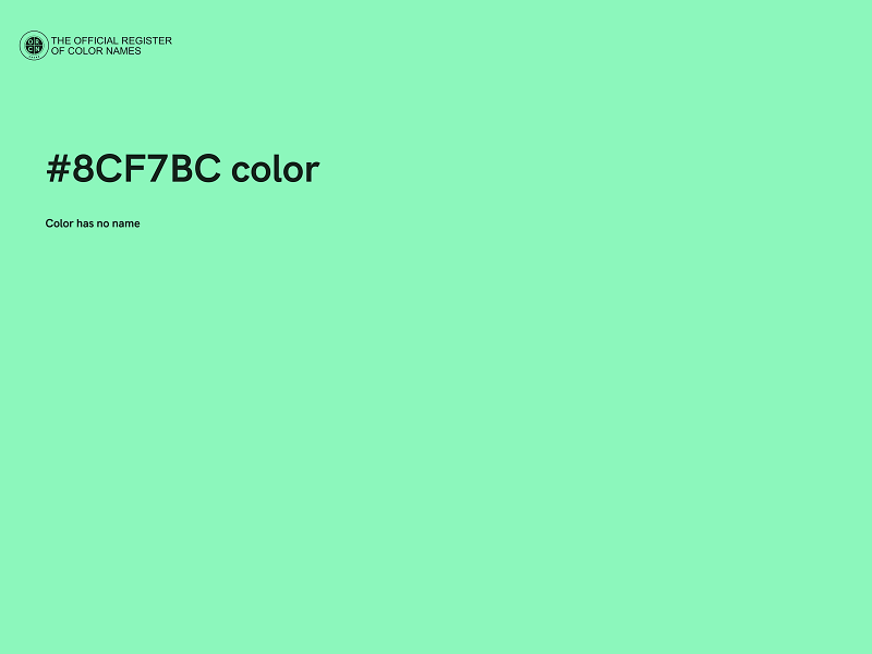 #8CF7BC color image