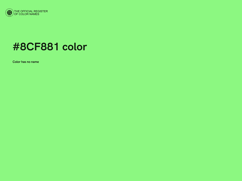 #8CF881 color image