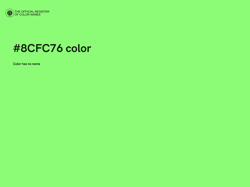 #8CFC76 color image