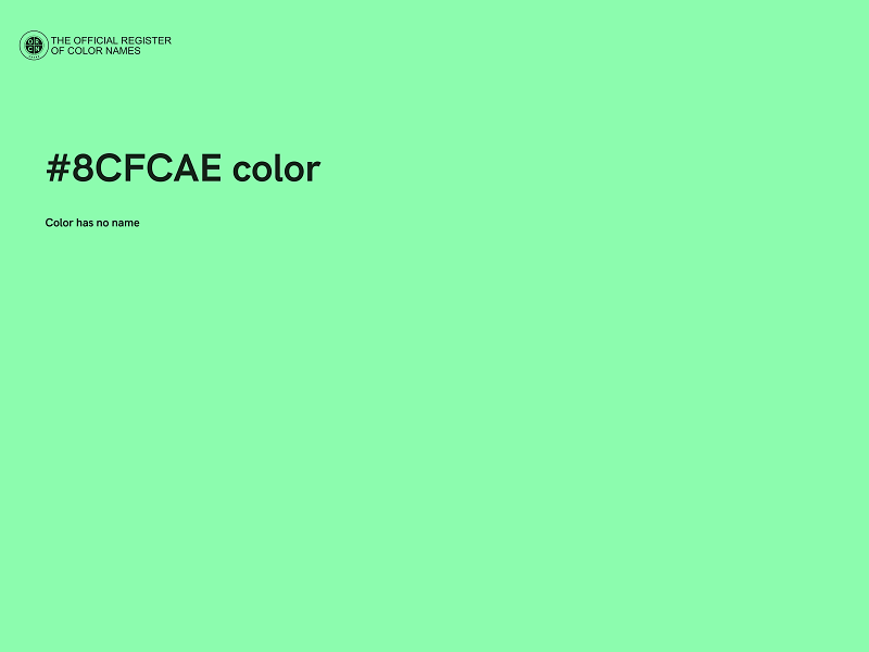 #8CFCAE color image