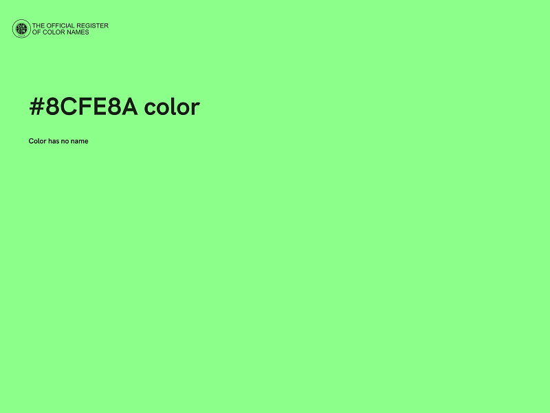 #8CFE8A color image