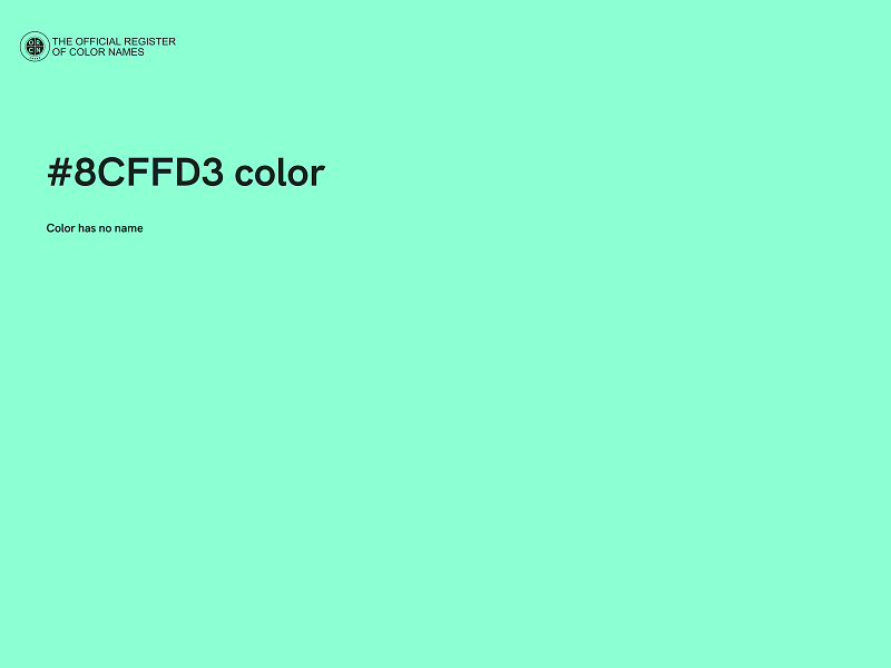 #8CFFD3 color image