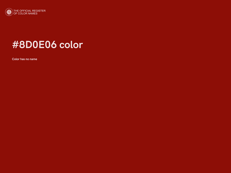 #8D0E06 color image