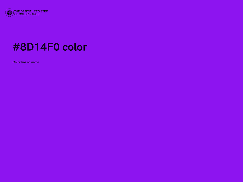 #8D14F0 color image