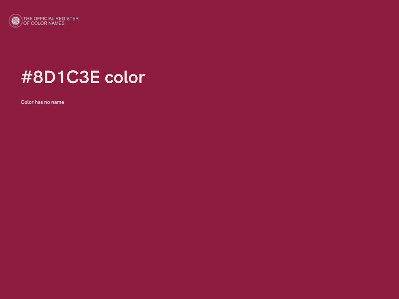 #8D1C3E color image