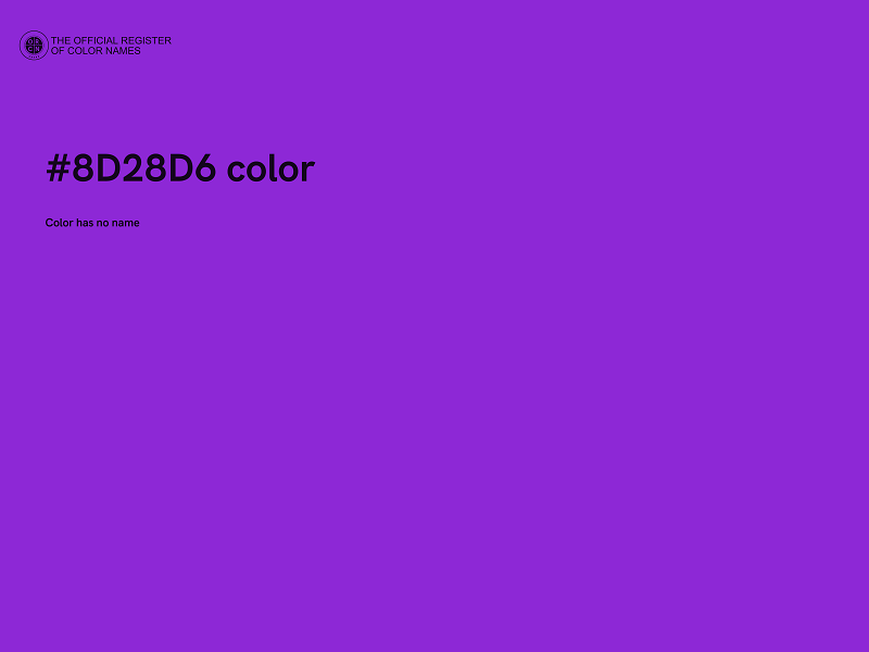 #8D28D6 color image