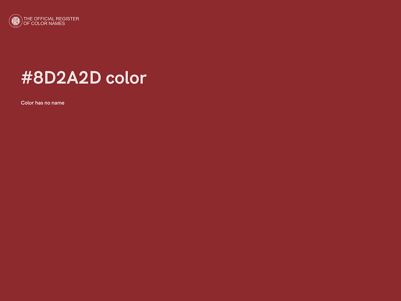 #8D2A2D color image