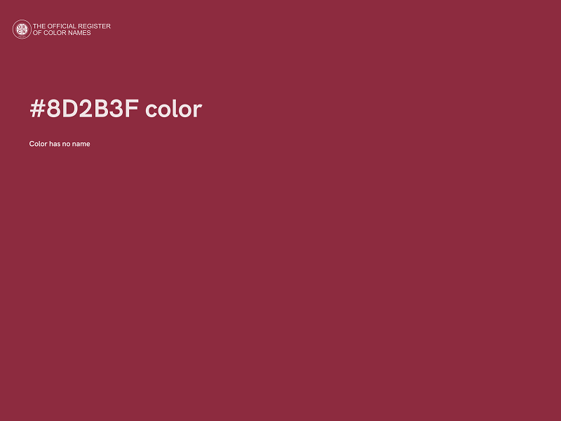 #8D2B3F color image