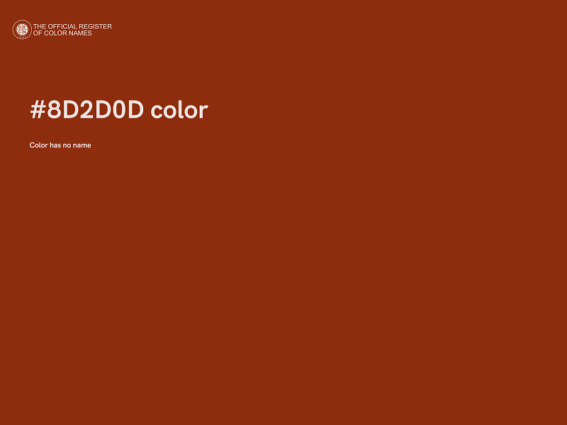 #8D2D0D color image