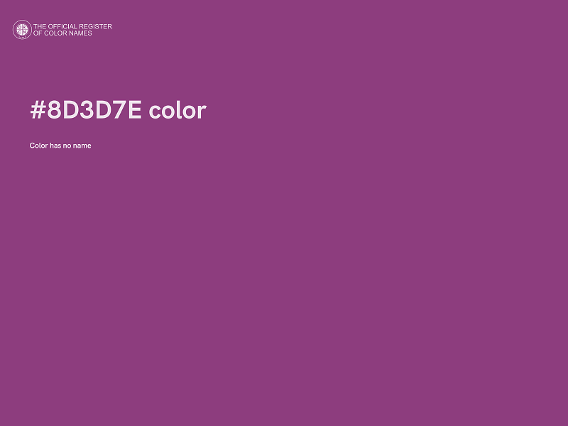 #8D3D7E color image