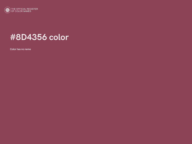 #8D4356 color image