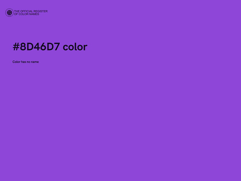 #8D46D7 color image