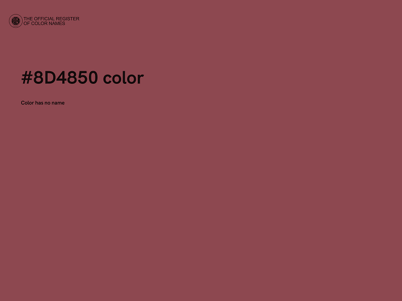 #8D4850 color image