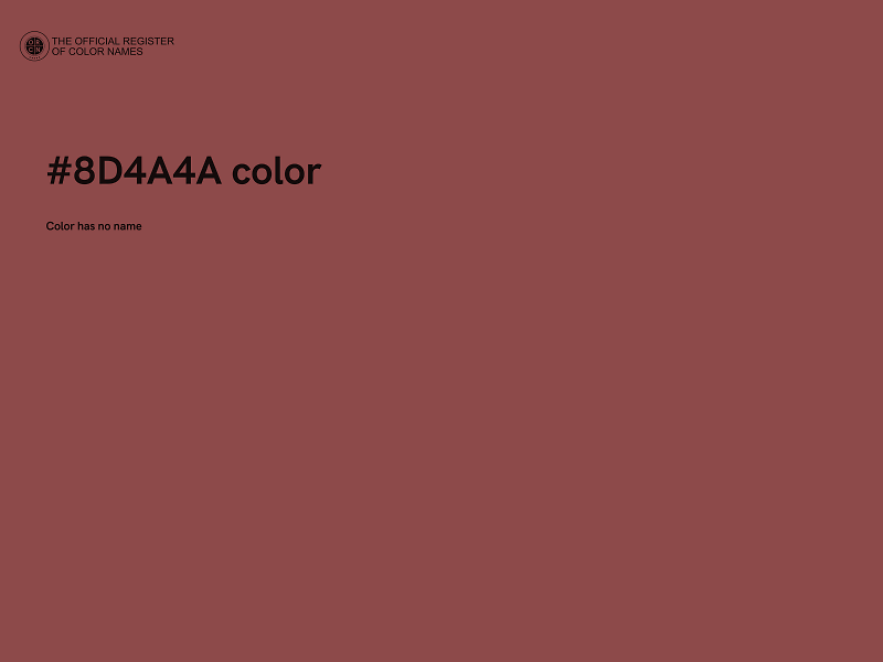 #8D4A4A color image