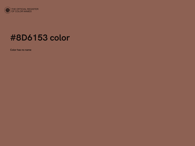 #8D6153 color image