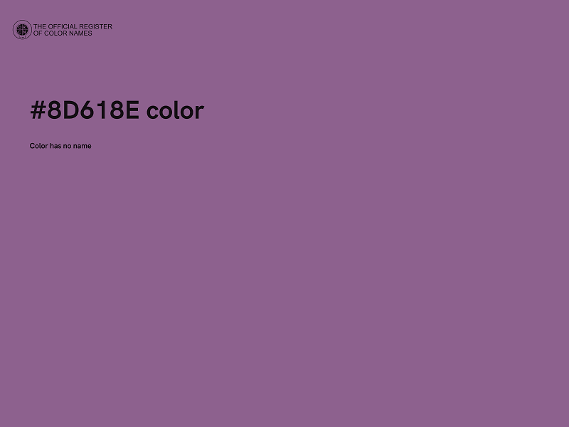 #8D618E color image