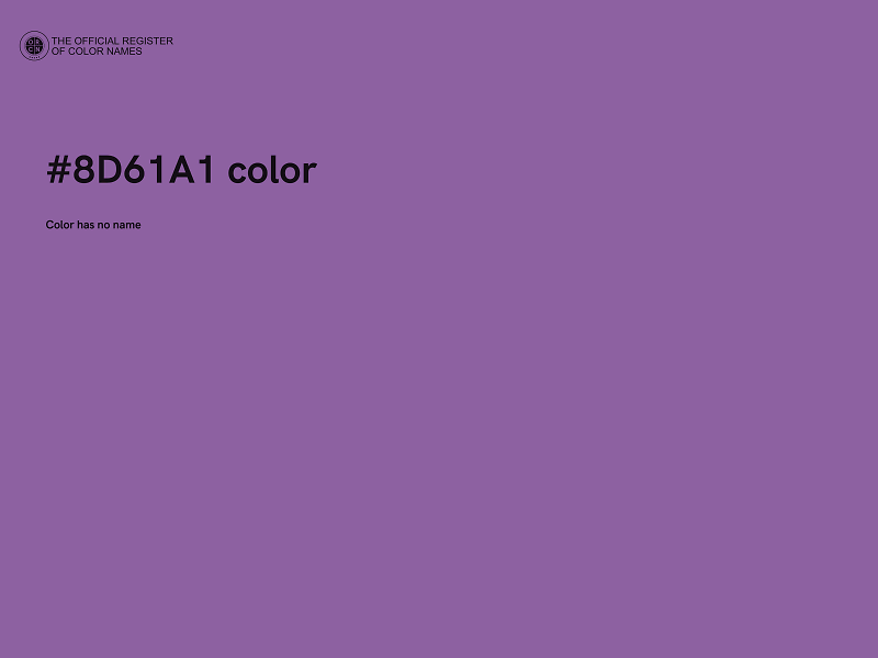 #8D61A1 color image