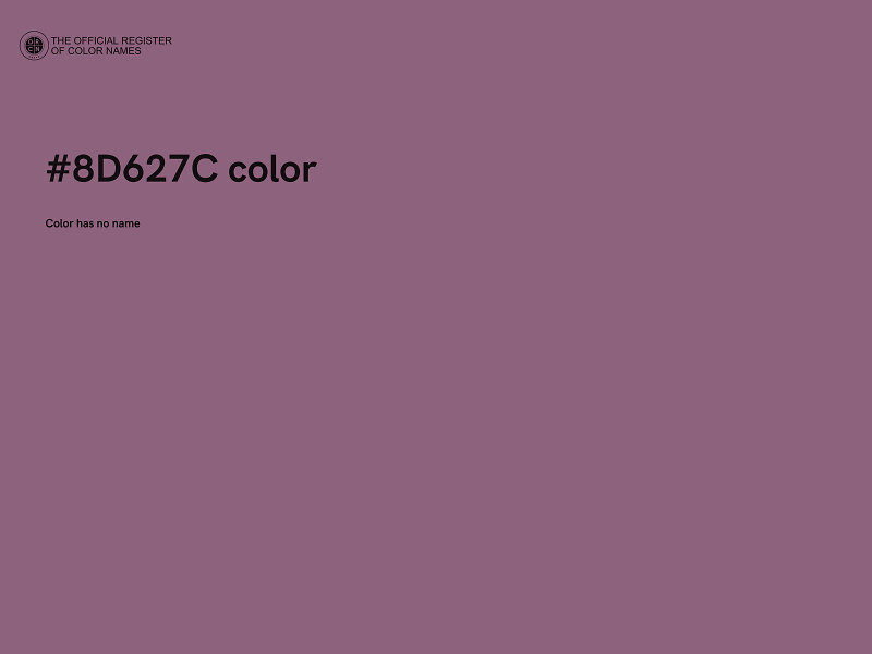 #8D627C color image