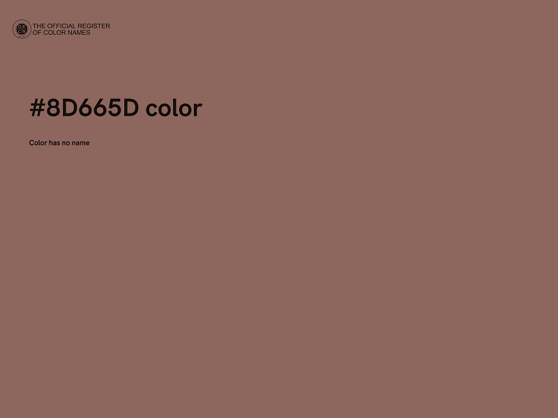 #8D665D color image