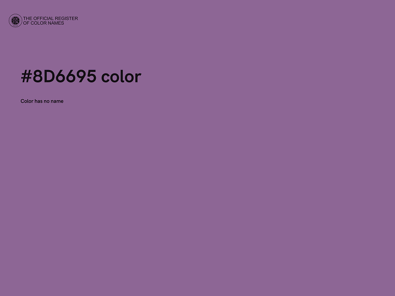 #8D6695 color image