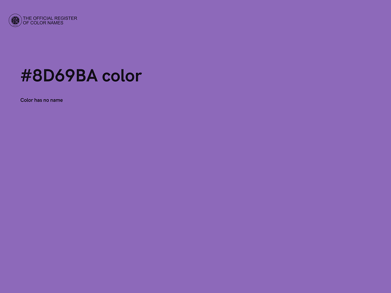 #8D69BA color image