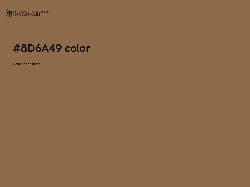 #8D6A49 color image