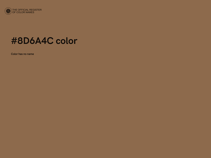 #8D6A4C color image