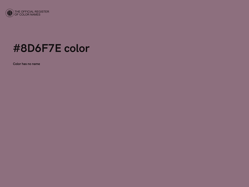 #8D6F7E color image