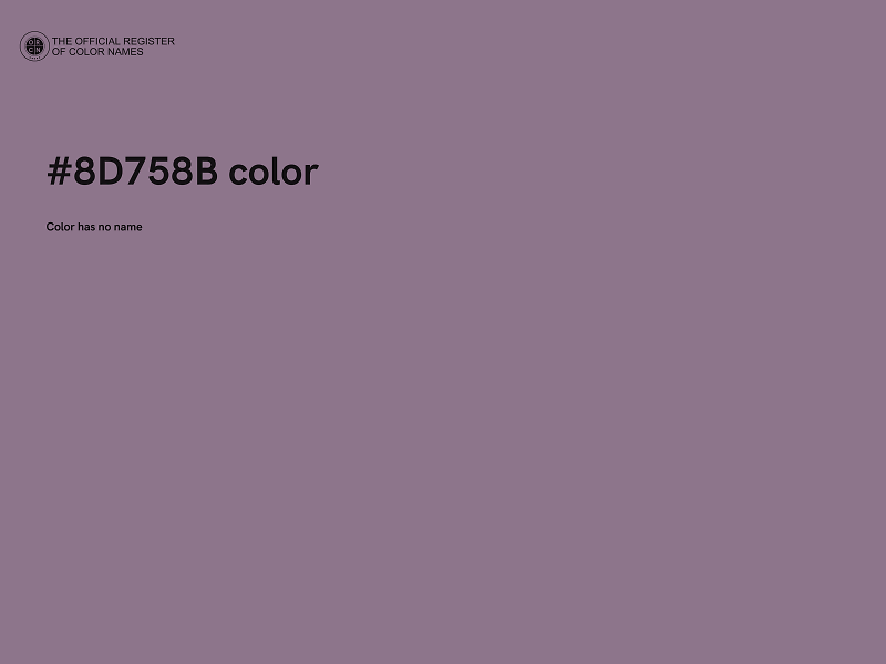 #8D758B color image