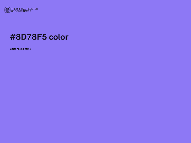 #8D78F5 color image