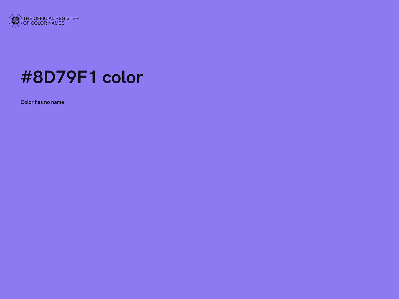 #8D79F1 color image