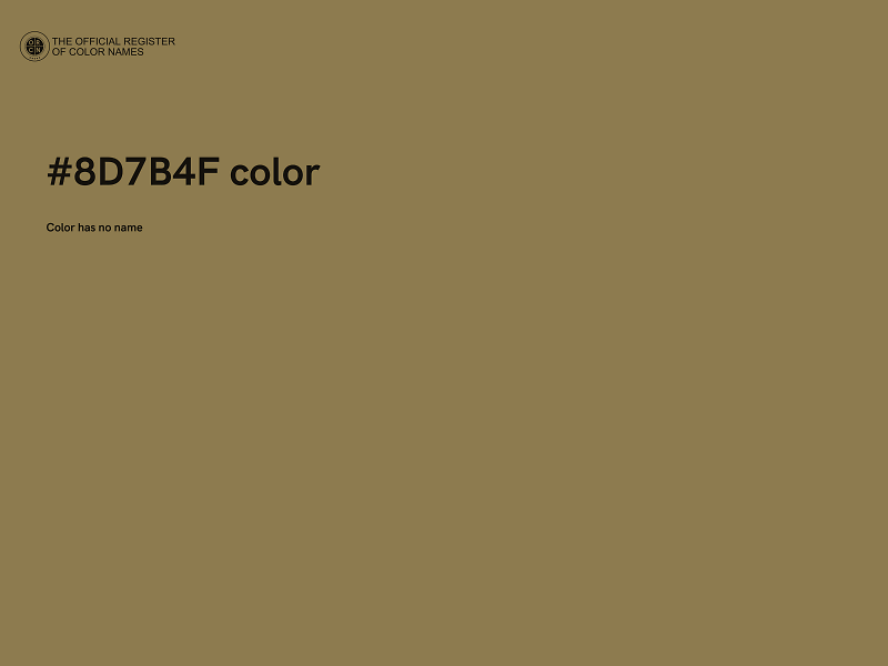 #8D7B4F color image