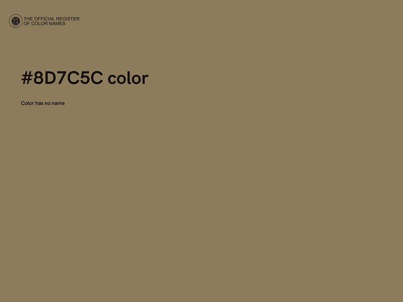 #8D7C5C color image