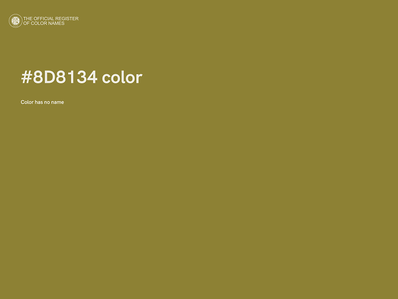 #8D8134 color image