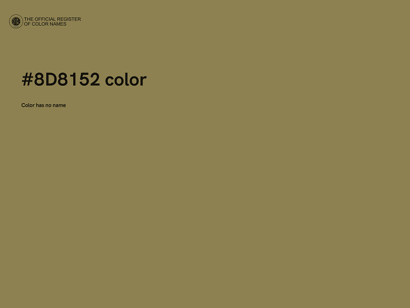 #8D8152 color image