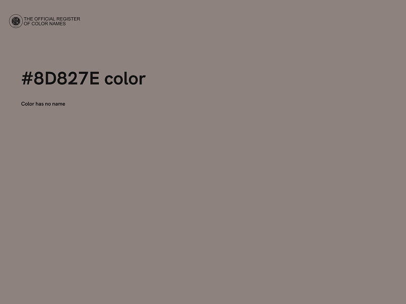 #8D827E color image