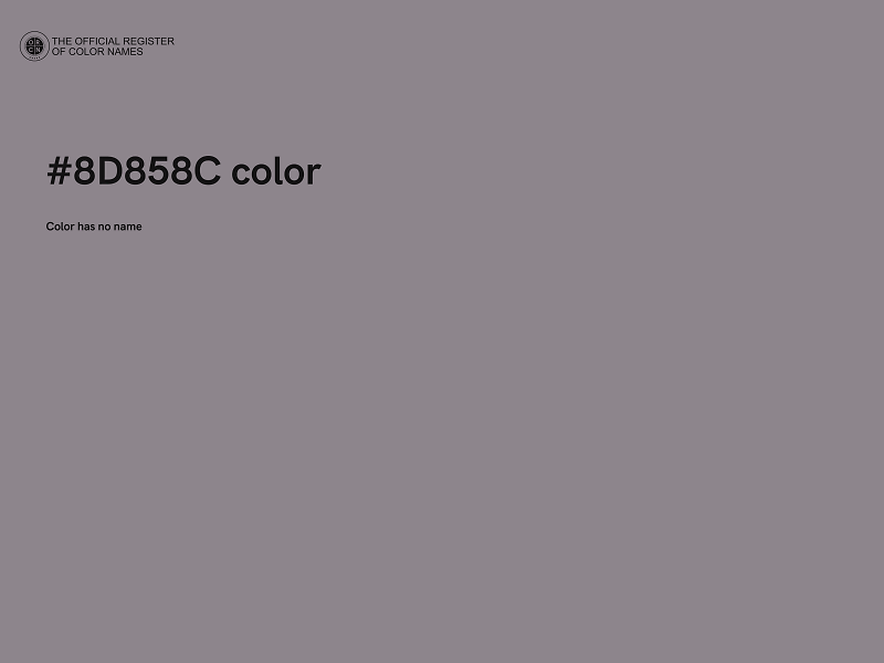 #8D858C color image