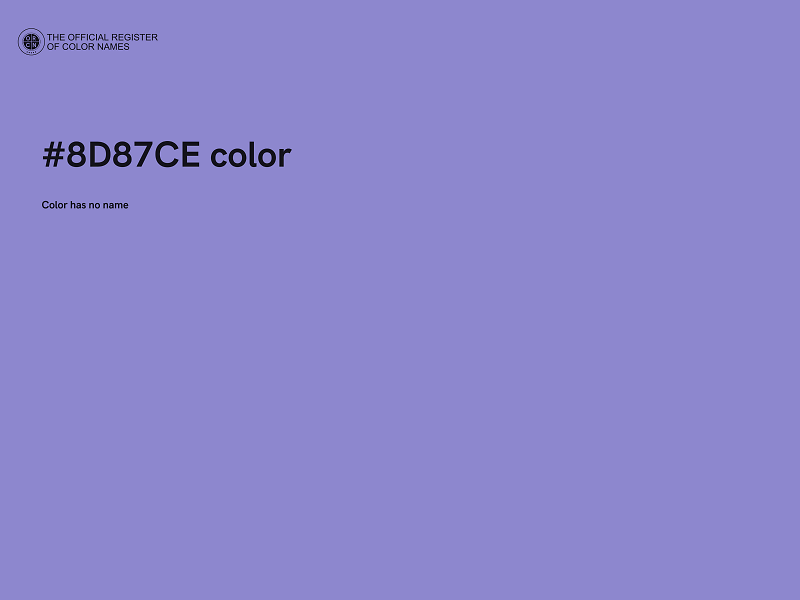 #8D87CE color image