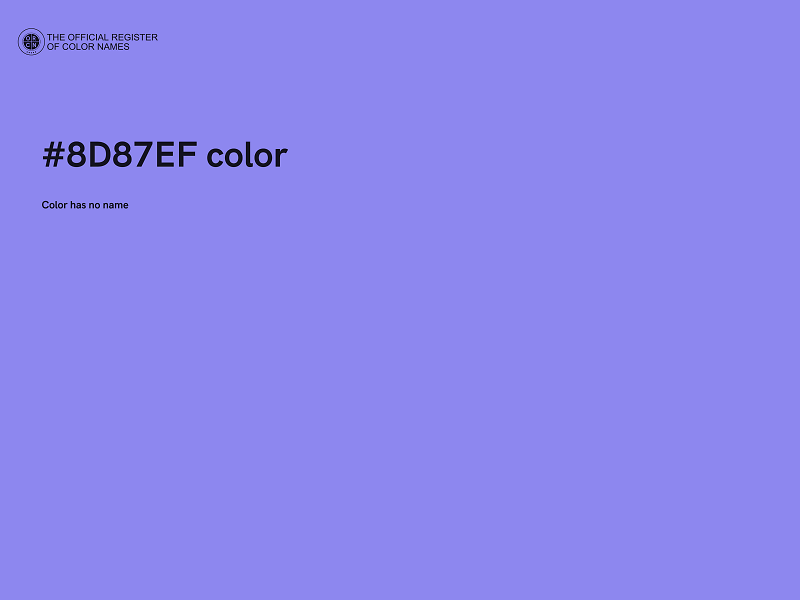 #8D87EF color image